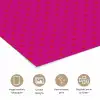 Smile - Stippen - Geel - Smiley - Roze poster papier klein -closeup_NL