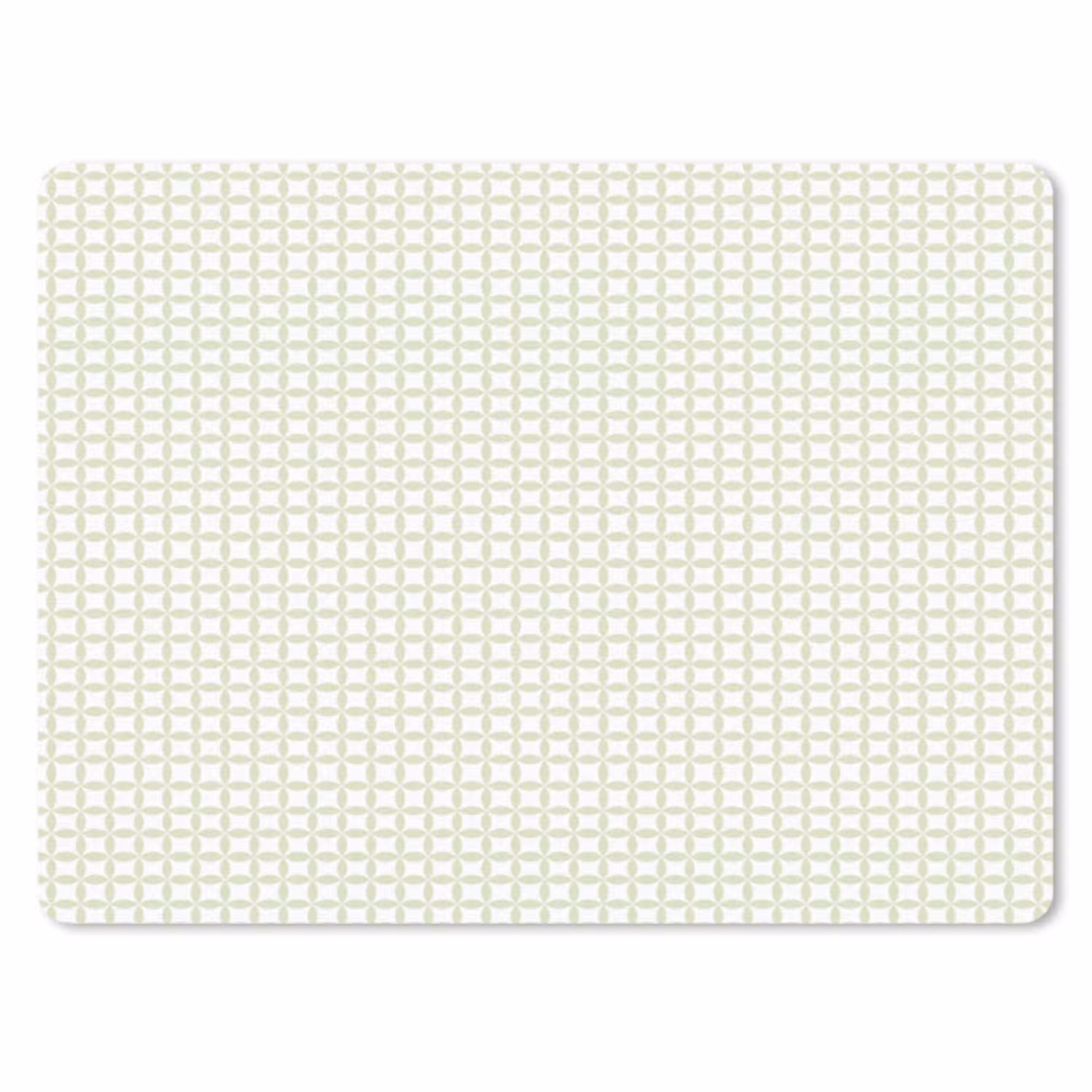 Saliegroen - Geometrisch - Cirkels - Patroon muismat rubber klein 262 -3d