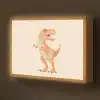 Dino - T-Rex - Oranje Light Box met batterij (Wandlamp kind) middel -z3d_website