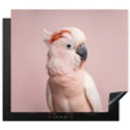 Kaketoe - Portret - Roze Inductie beschermer vinyl 3mm middel -3d