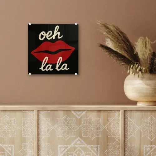 Lip - Rood - Quote plexiglas 5mm klein -sfeer5