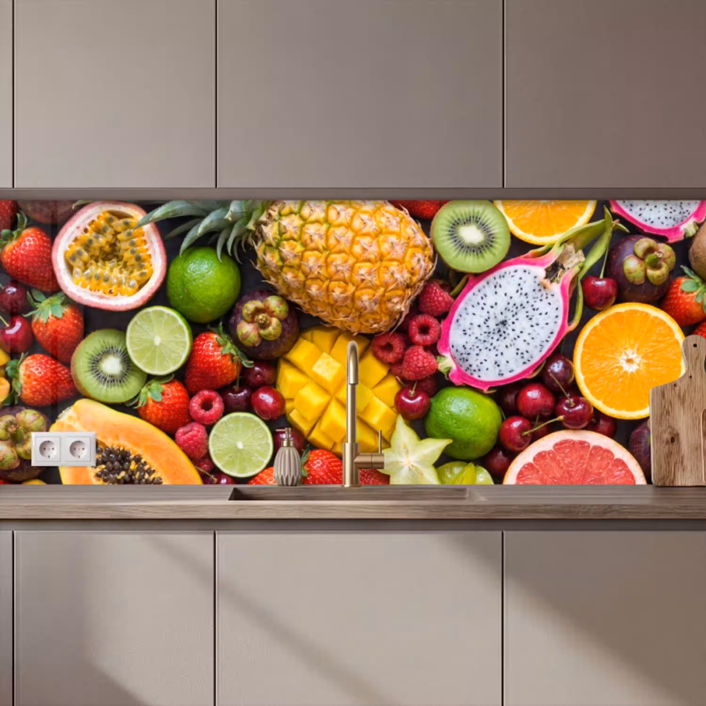 Fruit - Assortiment - Vers - Gezond - Kleurrijk keuken achterwand 2 middel zz_3dshopping