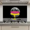 Maan - Geel - Roze - Zwart keuken achterwand spatscherm klein -3d_website