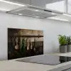 Keukengerei - Rustiek - Tegels - Kruiden keuken achterwand spatscherm klein -3d_schuin