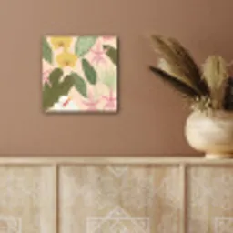 Patroon - Bloemen - Kleurrijk aluminium wit klein -sfeer4