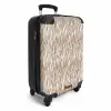Bruine zebraprint op lichte achtergrond NBS - Handbagage koffer - Volwassenen Unisex middel -productfoto_3d