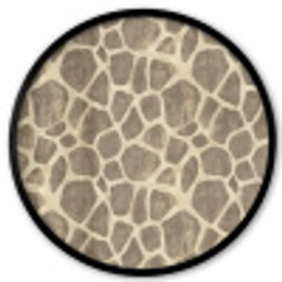 Giraf - Patroon - Beige - Bruin Fotolijst rond zonder passe partout klein 856 -3d