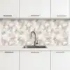 Organisch - Patroon - Gemêleerd keuken achterwand 2 middel 871 -3d