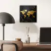 Wereldkaart - Goud - Marmer aluminium wit klein -sfeer5
