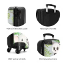 Diertjes in de jungle NBS - Handbagage koffer - Kinderen Unisex middel zzzzzzzbolletjes_ENG