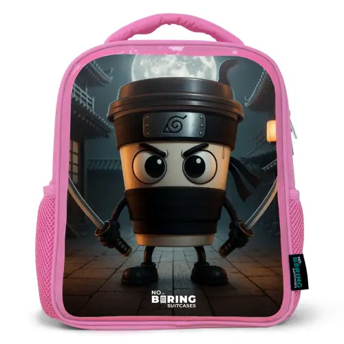Capuchino Assassino Kinderrugzak - Roze middel -3d