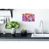 Bloemen - Kleurrijk - Bladeren Muursticker klein -keuken