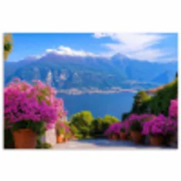 Lake Como - Italië - Landschap poster papier klein -3d