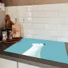 Ijsbeer - Lichtblauw - Minimalistisch Inductie beschermer vinyl 3mm klein -sfeer3