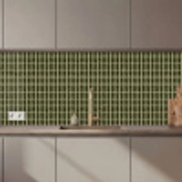 Ritmisch - Effect - Groen keuken achterwand 2 middel 871 zz_3dshopping