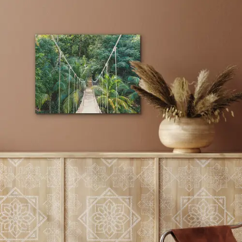 Jungle - Palmboom - Brug - Natuur - Planten PET vilt klein -sfeer4