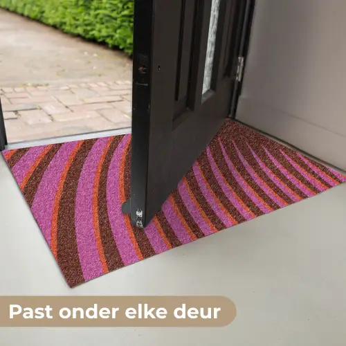 Lijnen - Rood - Beweging Deurmat klein -USP_NL