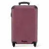 Lederen look donker roze NBS - Handbagage koffer - Volwassenen Unisex middel -productfoto_recht