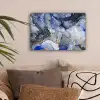 Marmer - Goud - Abstract - Blauw canvas 2cm klein -sfeer1