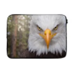 Amerikaans - Zeearend - Portret - Geel laptophoes neopreen klein -3d