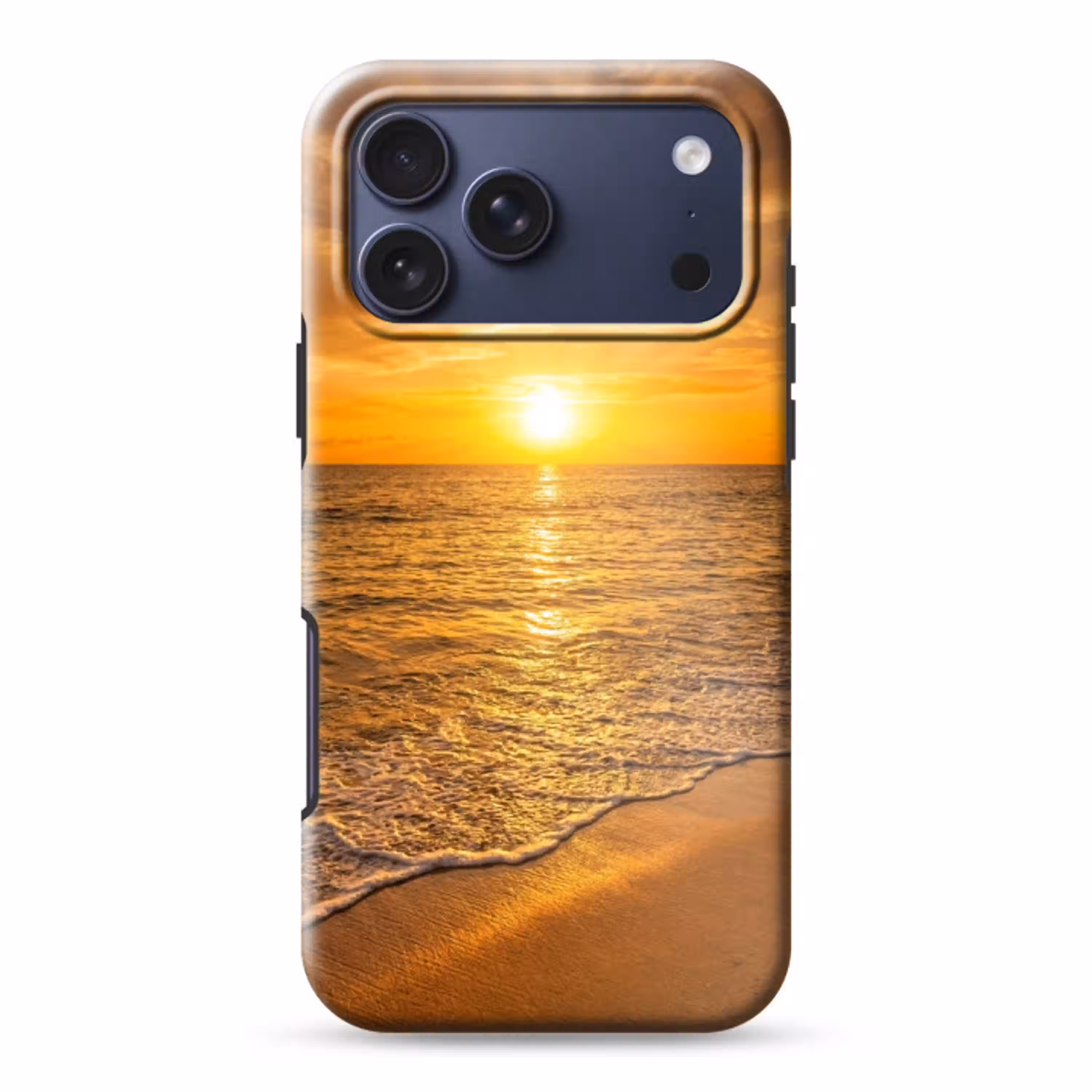 Zee - Zonsondergang - Golven - Kust - Oranje Toughcase MagSafe Apple iPhone 17 Pro Max klein -3d