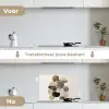 Ovaal - Kleurvlakken - Penseelstreken keuken achterwand spatscherm klein -voor_na_NL