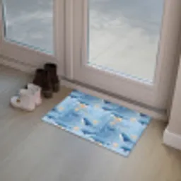 Walvissen - Oceaan - Blauw Deurmat klein 898 -sfeer3