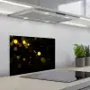 Goud - Abstract - Luxe - Zwart keuken achterwand spatscherm klein -3d_schuin