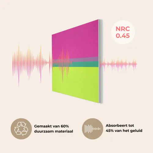 Strepen - Modern - Kleurrijk PET vilt klein -USP_NL