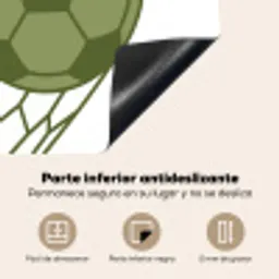 Voetbal - Goal - Sport - Groen Inductie beschermer vinyl 3mm middel -zzsfeer4_SP