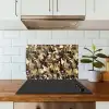 Woestijnkleur - Natuurlijk - Camouflage keuken achterwand spatscherm klein 900 -sfeer2