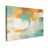 Kunst - Abstract - Blauw - Wit canvas 2cm klein -z3d