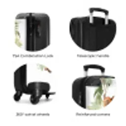 Levi luipaard NBS - Handbagage koffer - Kinderen Unisex middel zzzzzzzbolletjes_ENG