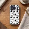 Lijnen - Gezichten - Zwart - Wit Telefoonhoesje iPhone 17 Pro klein 878 -sfeer1