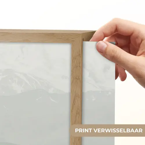 Grijs - Berg - Paarden Light Box met batterij (Wandlamp) middel -USP_websiteprintNL