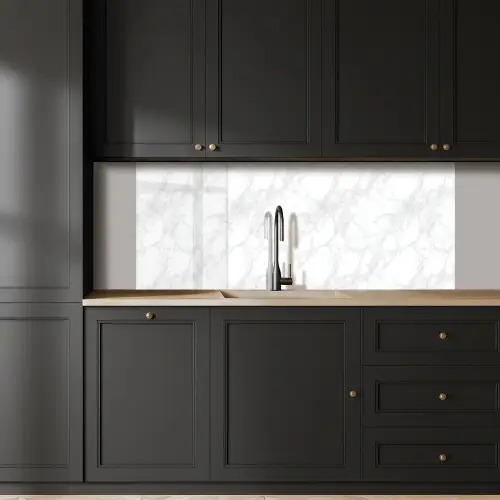 Minimalistisch - Wit - Grijze aders keuken achterwand 2 middel 871 -sfeer1