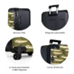 Vis - Patroon - Groen NBS - Large koffer - Volwassenen Unisex groot -zzzzzzzbolletjes_FR