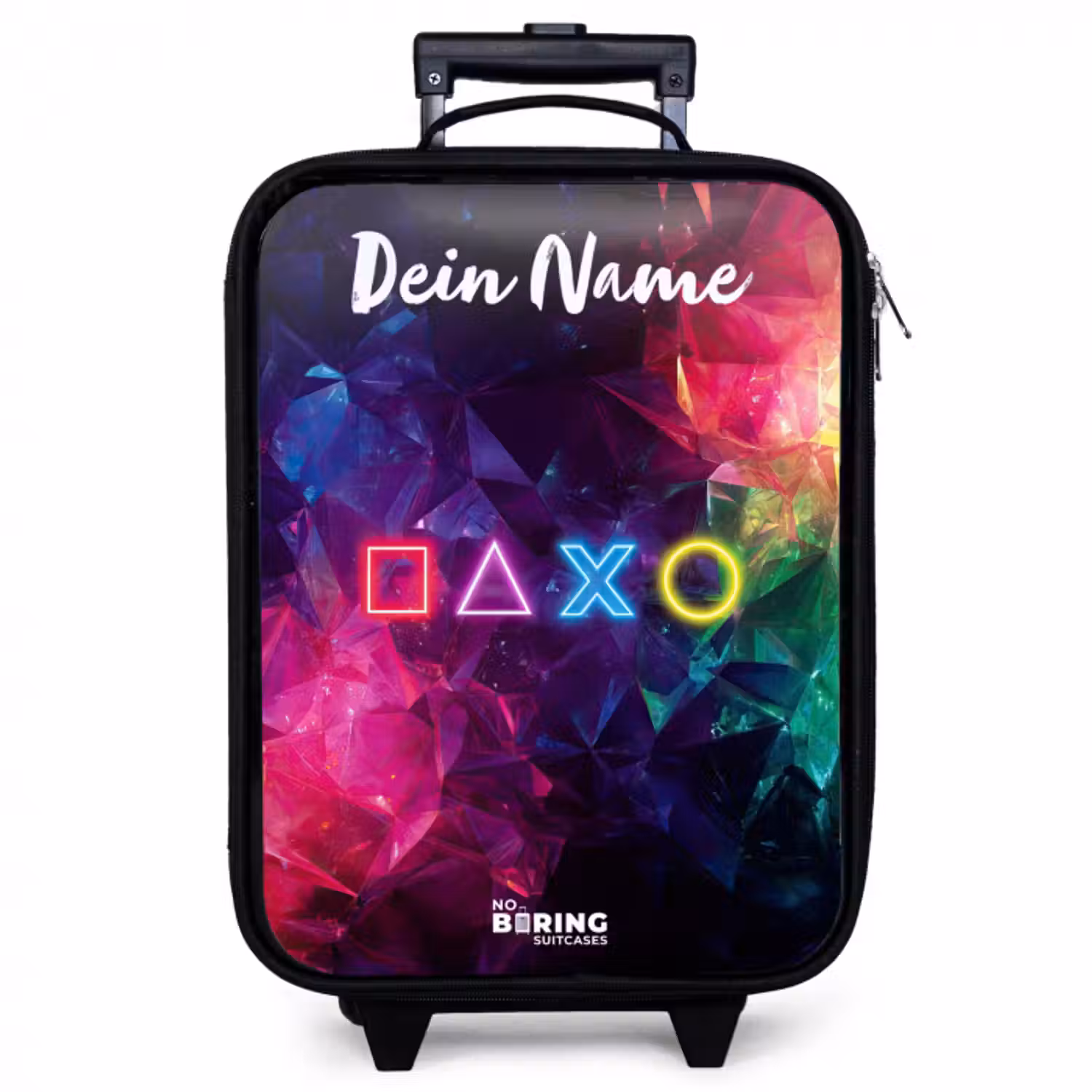 Kinderkoffer mit Name - Symbole - Spiel - Farbenfroh