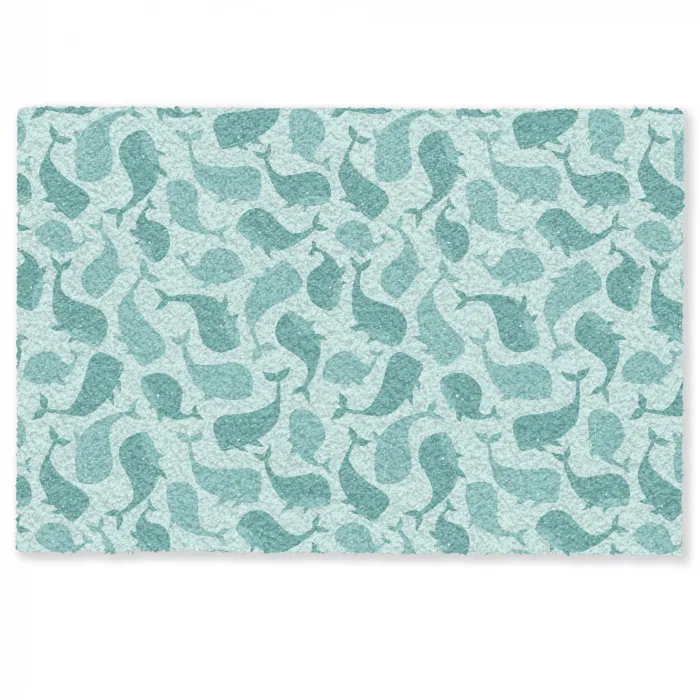 Zee - Dieren - Blauwe vinvis Deurmat klein 898 -zkaufland3d