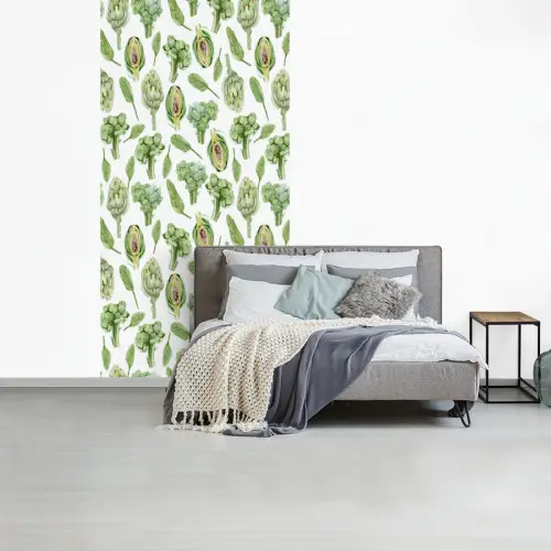 Groene - Groente - Broccoli - Artisjokken fotobehang vinyl groot 64 -slaapkamer