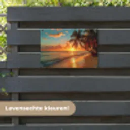 Strandzonsondergang in de Tropen tuinposter los doek klein -sfeer3