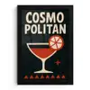 Cocktail - Zwart - Illustratie fotolijst zwart zonder passe partout klein -3d