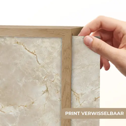Lichtbeige - Marmer - Aders Light Box met batterij (Wandlamp) middel 907 -USP_websiteprintNL