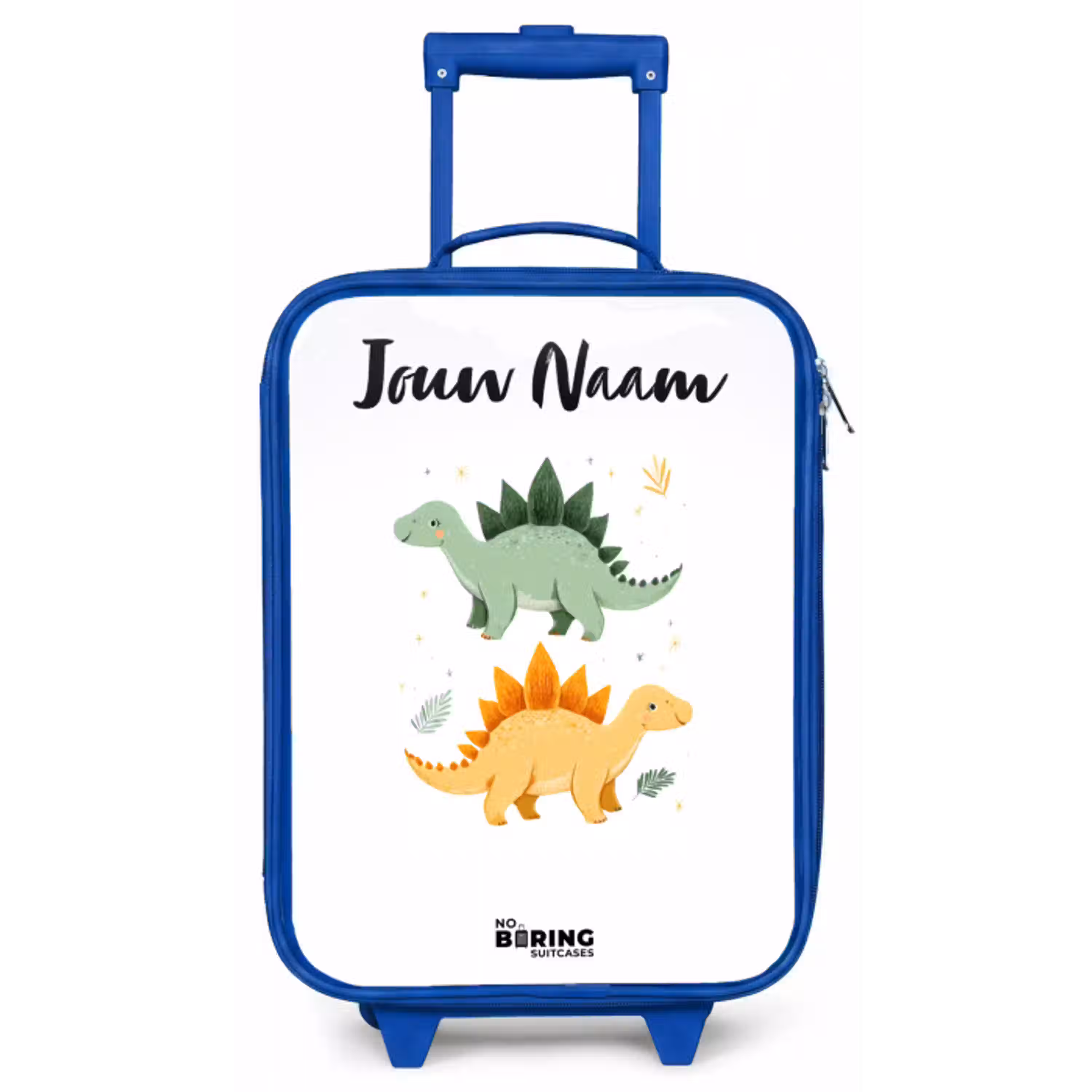 Dinos - Dieren - Groen - Oranje Kinderkoffer - Blauw klein -zz3dotto