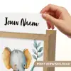 Olifant - Dier - Pastel kleuren Light Box met kabel (Kinderlampje) klein -USP_websiteprintNL