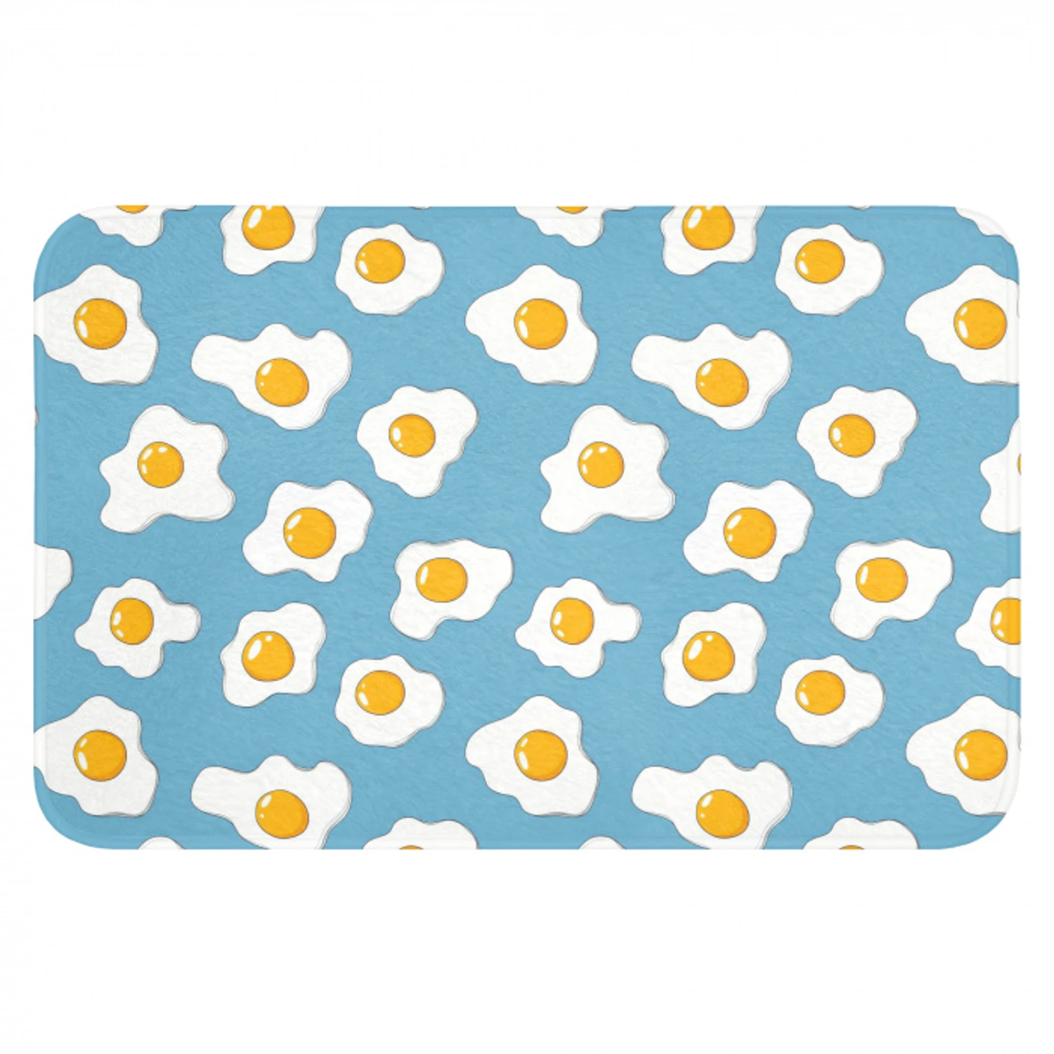 Eieren - Dooiers - Blauw Badmat klein 997 -3d