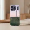 Vuurtoren - Duinlandschap - Zee Telefoonhoesje iPhone 17 Pro klein -sfeer2
