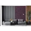 Paars - Geometrisch - Patroon - Donker fotobehang vinyl groot 66 -bank