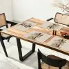 Plankjes - Boeken - Vaasjes - Planten Placemat vinyl groot -zzsfeer4_Kitchenyeah-website
