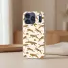 Panters - Dieren - Beige - Bruin - Patroon Telefoonhoesje iPhone 17 Pro Max klein -sfeer2